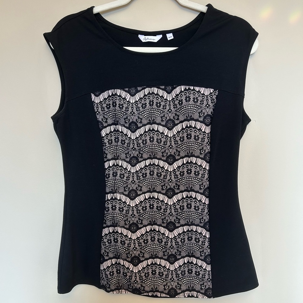 Reitmans Black and Cream Tank Top